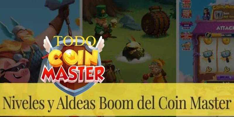 Cartas gratis Coin Master,
Aldeas Boom en Coin Master